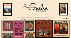 Desktop Screenshot of primitivequiltsandprojects.com